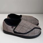 Diabetic Shoes Checkers Brown & Black