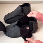 Diabetic Shoes Full Wool Gray 1 - Image 2