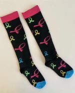Cancer Awareness Compression long Socks 1 - Image 3